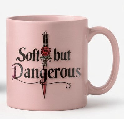Soft but Dangerous™ Ceramic Mug – Black or Blush