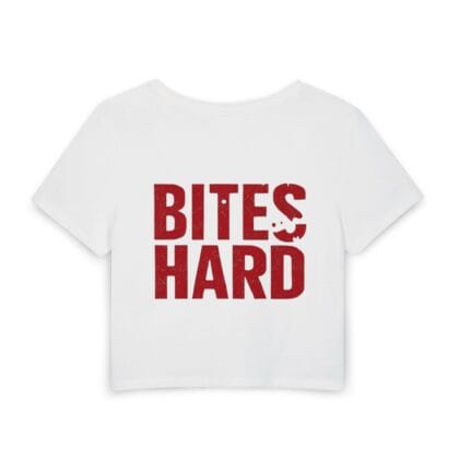 "Looks sweet" "Bites hard" crop top - Image 2