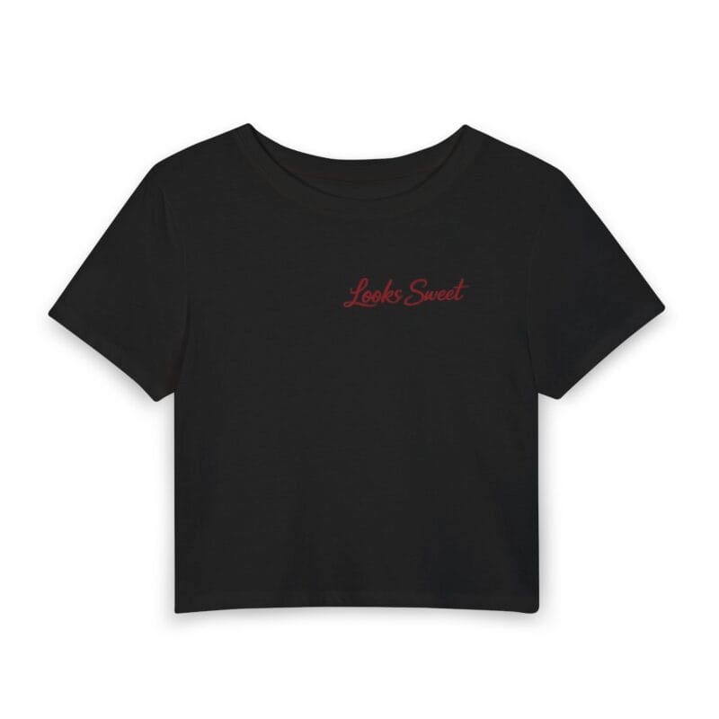 "Looks sweet" "Bites hard" crop top