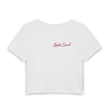 "Looks sweet" "Bites hard" crop top - Image 1