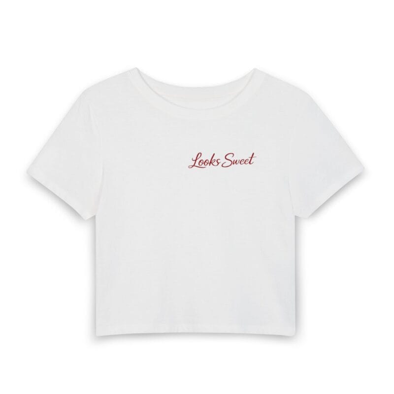 "Looks sweet" "Bites hard" crop top