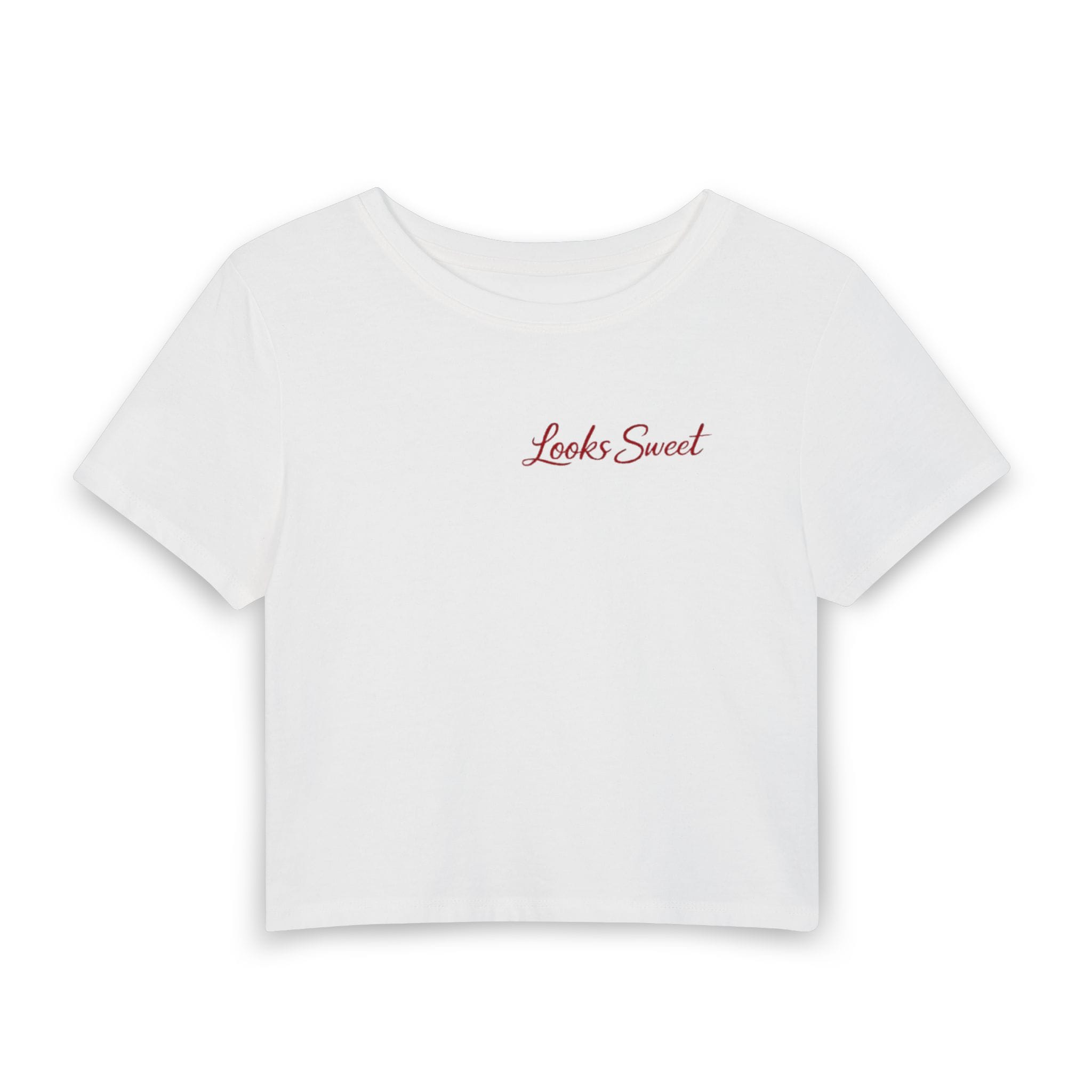 "Looks sweet" "Bites hard" crop top - Image 1