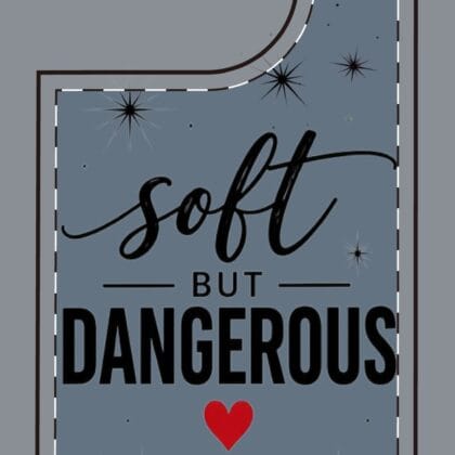 Soft But Dangerous Phone Case – Heart Accent Sparkle Design - Image 10