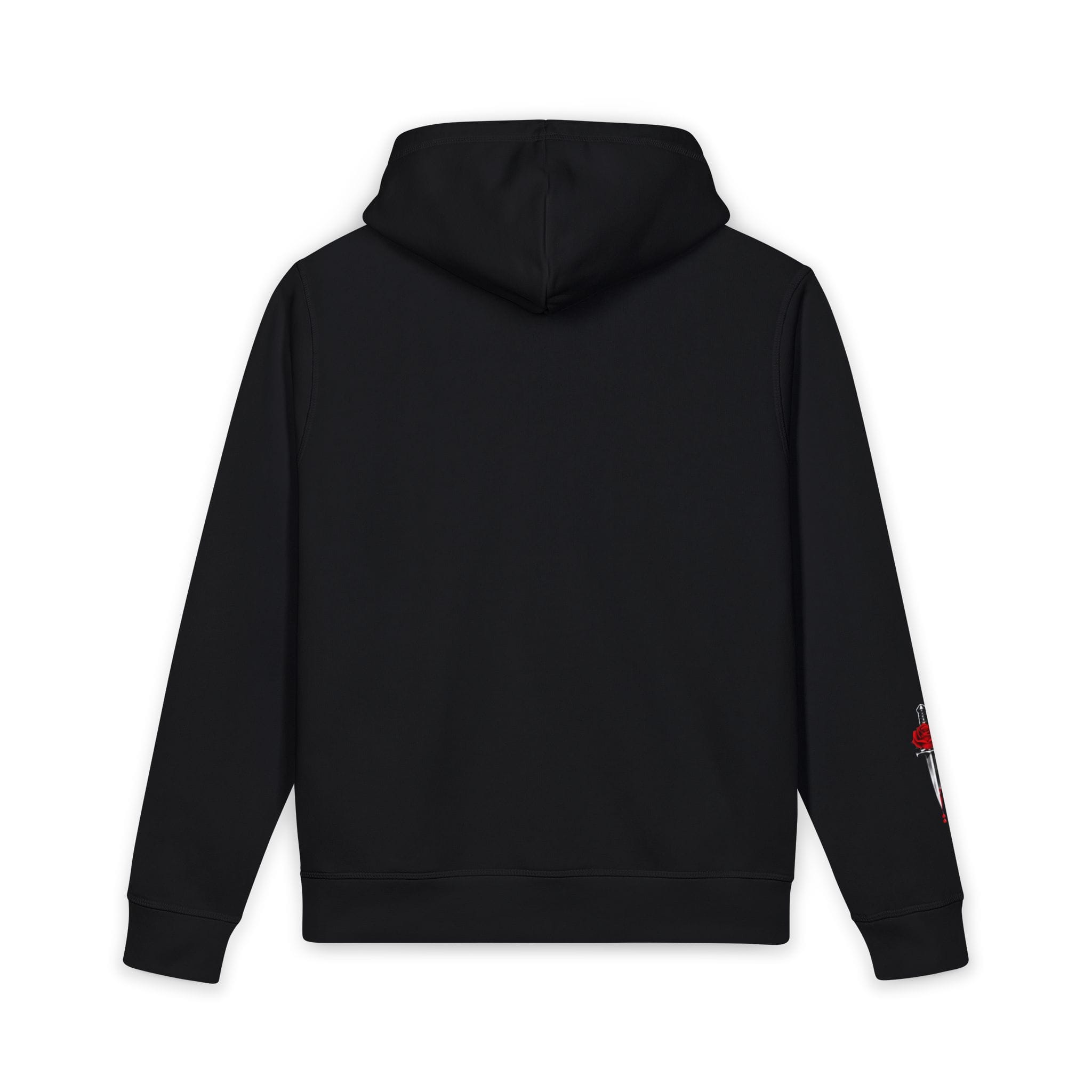Hoodie - "Soft but Dangerous" Rose Dagger Graphic Hoodie - Image 2