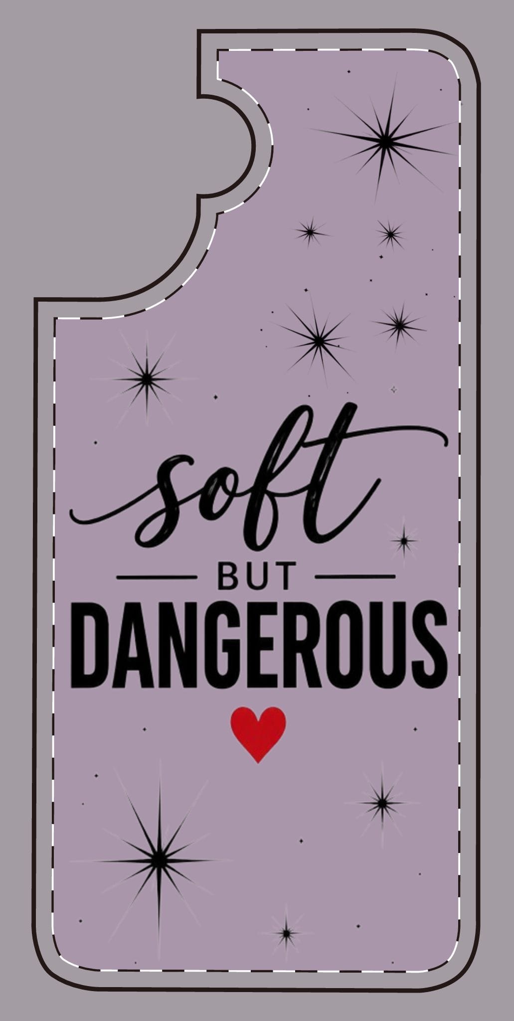 Soft But Dangerous Phone Case – Heart Accent Sparkle Design - Image 7