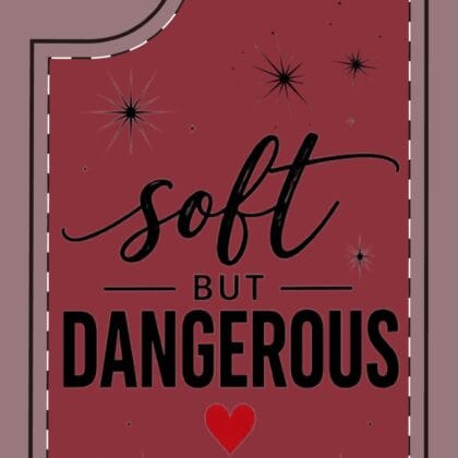 Soft But Dangerous Phone Case – Heart Accent Sparkle Design - Image 15
