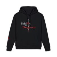 Hoodie - "Soft but Dangerous" Rose Dagger Graphic Hoodie