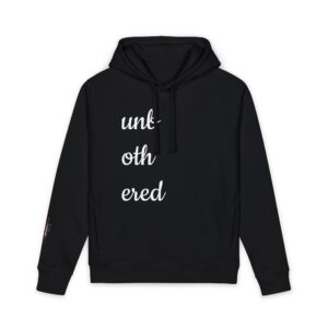 "Unbothered" Minimalist Black Hoodie