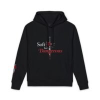 Hoodie - "Soft but Dangerous" Rose Dagger Graphic Hoodie - Image 1