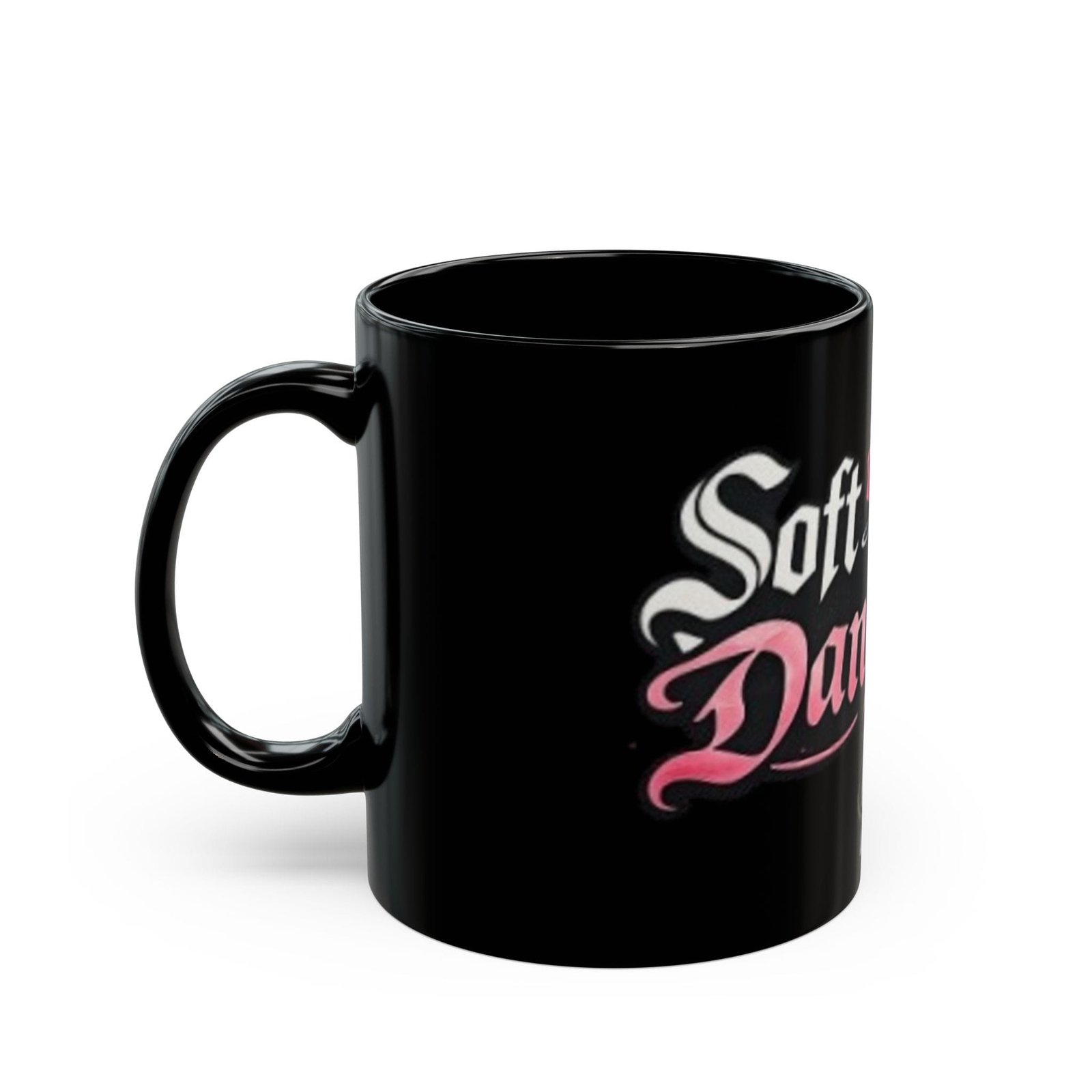 Soft but Dangerous Black Mug - Image 3