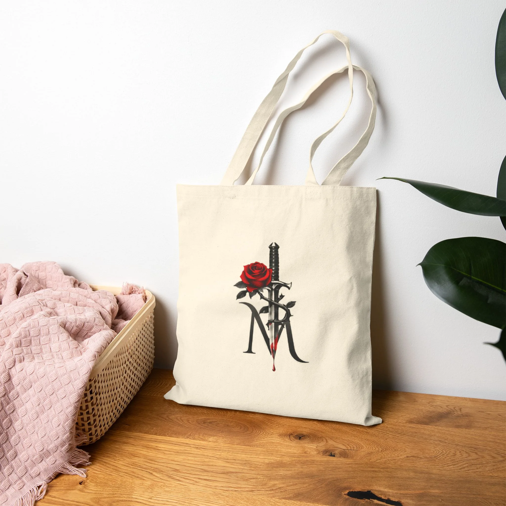 Rose Sword Monogram Tote - Image 4