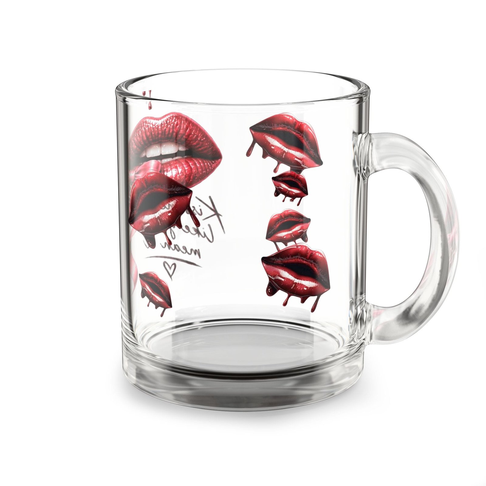 Glass Mug — “Good Girls Love Harder” Heart Design, 10oz Romantic Gift - Image 4